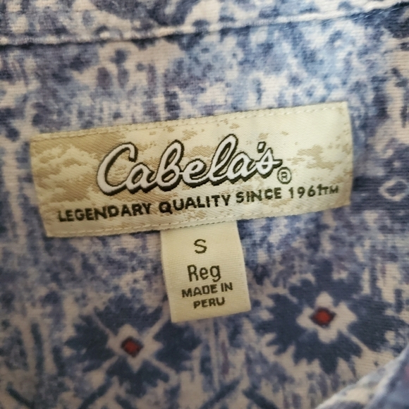 Womens Cabela's Aztec Southwestern Print Shirt Flannel size small - Picture 6 of 11